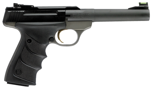Browning 051448490 Buck Mark Practical *CA Compliant 22 LR 10+1 5.50" Taper Bull Barrel, Matte Black Serrated Steel Slide, Matte Gray Aluminum Frame & Black Ultragrip RX Grips