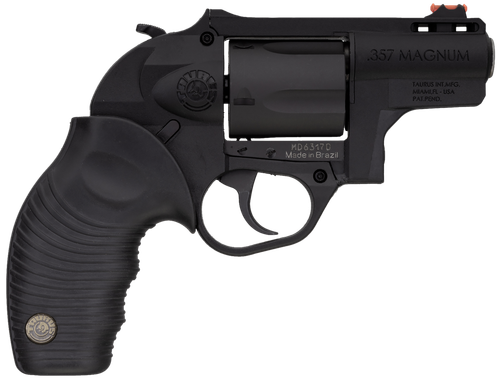 Taurus 2605021PLY 605 Poly Protector 38 Special +P or 357 Mag 5 Shot 2" Black Finish Barrel, Matte Black Oxide Finish Cylinder, Black Finish Polymer Frame & Black Ridged Rubber Grip