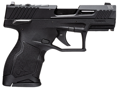 Taurus 1TX22131 TX22C  Compact 22 LR 13+1 3.60" Matte Black Steel Barrel, Black Hard Coat Anodized Serrated Aluminum Slide, Black Polymer Frame w/Picatinny Rail Black Polymer Grips