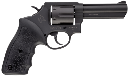 Taurus 2-650041 65  Medium 357 Mag/38 Special +P 6 Shot 4" Matte Black Oxide Barrel, Cylinder & Frame, Black Finger Grooved Rubber Grip, Transfer Bar Safety, Exposed Hammer