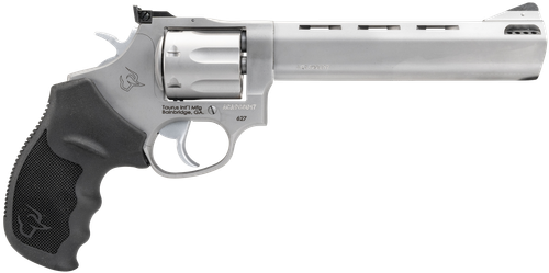 Taurus 2-627069 Tracker 627 Medium 357 Mag 38 Special +P 7 Shot 6.50" Matte Stainless Steel Ported Barrel, Cylinder & Frame, Black Ribber Grip, Transfer Bar Safety, Exposed Hammer