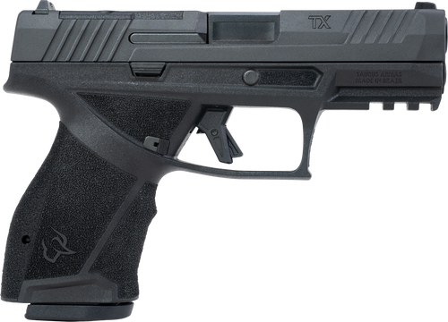 Taurus  TX 9  Compact 9mm Luger 15+1 4" Black Barrel, Black Nitride Alloy Steel Optic Ready/Serrated Slide, Black Stainless Steel Frame w/Picatinny Rail, Interchangeable Backstrap Grip