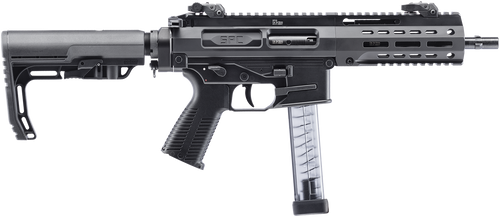 B&T Firearms 500010G B&T SPC9  9mm Luger 33+1 16", Black, Telescopic Stock, Polymer Grip (Glock Mag Compatible)