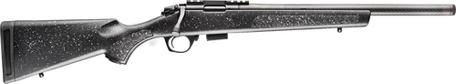 Bergara Rifles BMR006 BMR Carbon Fiber Full Size 17 HMR 5+1/10+1 20" Matte Blued Carbon Fiber/Steel Threaded Barrel & Drilled & Tapped Steel Receiver, Fixed Black/Gray Speckled Synthetic Stock