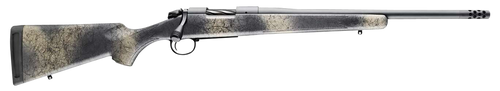 Bergara Rifles B14LM5113 B-14 Wilderness Ridge 7mm PRC 3+1 22" Threaded, Sniper Gray Cerakote Barrel/Rec, SoftTouch Woodland Camo Synthetic Stock, Omni Muzzle Brake