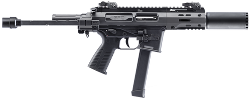B&T Firearms 500003SDGTB SPC9 SD 9mm Luger 33+1 4.50" with RBS Suppressor, Black, Tele Brace Adapter, Polymer Grip (Glock Mag Compatible)