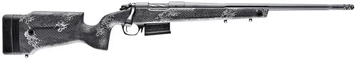 Bergara Rifles B14S751 B-14 Crest 308 Win 3+1 20" Fluted/Threaded, Sniper Gray Cerakote Barrel/Rec, Monte Carlo Carbon Fiber Stock with Black & Gray Splatter, Omni Muzzle Brake