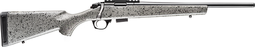 Bergara Rifles BMR005 BMR  Full Size 17 HMR 5+1/10+1 20" Matte Blued Steel Threaded Barrel & Drilled & Tapped Steel Receiver, Fixed Gray/Black Speckled Synthetic Stock