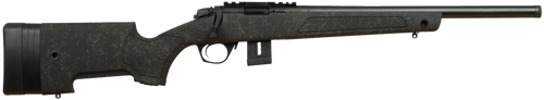 Bergara Rifles BMR007 BMR-X  22 LR 10+1 18" Blued Heavy Threaded Barrel, Blued Picatinny Rail Receiver, Adj LOP Green w/Black Webbing Synthetic Stock