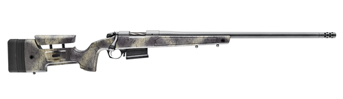 Bergara Rifles B14LM368 B-14 Wilderness HMR 300 PRC 5+1 26" Threaded, Sniper Gray Cerakote Barrel/Rec, Adj. SoftTouch Woodland Camo Stock with Mini-Chassis, Omni Muzzle Brake