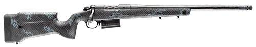 Bergara Rifles B14S752CF B-14 Crest 6.5 Creedmoor 5+1 20" Sniper Gray Cerakote #5 Contour Threaded Barrel, Sniper Gray Cerakote Steel Receiver, Black & Gray Sponge Fixed Carbon Fiber Stock