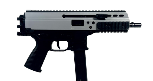 B&T Firearms BT36039SG9mm Luger 30+1 6.80" Black Barrel, Sniper Gray Anodized Aluminum/Polymer Receiver w/Picatinny Rail,M-LOK Handguard,  Black Polymer Grip, Ambidextrous