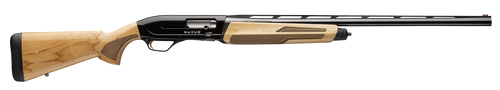 Browning 011778204 Maxus II Hunter Full Size 12 Gauge Semi-Auto 3" 4+1 28" Matte Blued Vent Rib Barrel, Matte Black Aluminum Receiver, Adjustable Shim Gloss AAAA Maple Wood Stock