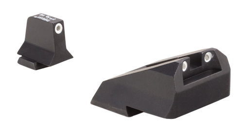 Trijicon 600900 Suppressor/Optic Height Sights  Green/Tritium White Outline Front Sight-Green/Tritium White Outline Rear Sight Smith & Wesson M&P/M&P M2.0