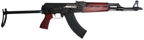 Zastava Arms Usa ZR7762UFSR ZPAPM70  7.62x39mm 30+1 16.30" Black Threaded Barrel, Black 1.5mm Bulged Trunnion Receiver, Serbian Red Wood Handguard, Black Wood Underfolding Stock, Serbian Red Wood Grip