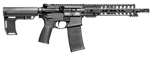 Patriot Ordnance Factory 2295 P15 Constable 300 Blackout 30+1 10.50" M-LOK Handguard, Black Anodized Aluminum Receiver w/Picatinny Rail, Black Polymer MFT Blade Stabilizer, MFT Grip