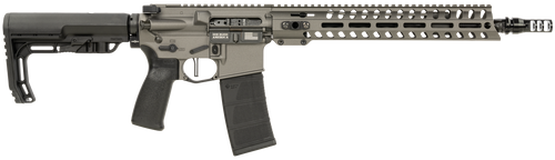 Patriot Ordnance Factory 02046 Minuteman  5.56x45mm 30+1 13.75" Black Steel Threaded Barrel, Tungsten Cerakote Receiver, 13" Renegade Rail Handguard