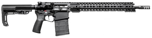 Patriot Ordnance Factory 01581 Revolution  308 Win,7.62x51mm NATO 16.50" 20+1 Black Hard Coat Anodized 6 Position MFT BMS Minimalist Stock