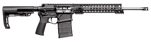 Patriot Ordnance Factory 01662 Rogue Direct Impingement 7.62x51mm NATO 20+1 16.50" Stainless Steel Barrel, Black Anodized Receiver, 11" Renegade Handguard, Synthetic 6 Position MFT Minimalist Stock