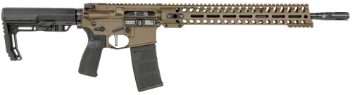 Patriot Ordnance Factory 01752 Minuteman Direct Impingement 5.56x45mm NATO 16.50" 30+1 Patriot Brown Rec/14.5" M-Lok Handguard Black Nitride Barrel Black Polymer Grip 6 Position MFT Stock