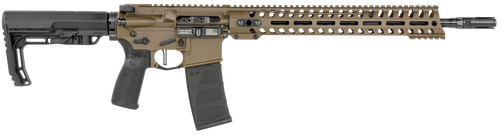 Patriot Ordnance Factory 01752 Minuteman Direct Impingement 5.56x45mm NATO 16.50" 30+1 Patriot Brown Rec/14.5" M-Lok Handguard Black Nitride Barrel Black Polymer Grip 6 Position MFT Stock