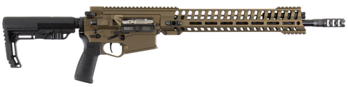 Patriot Ordnance Factory 01467 Revolution Gen4 308 Win,7.62x51mm NATO 16.50" 20+1 Burnt Bronze 6 Position MFT BMS Minimalist Stock MLOK