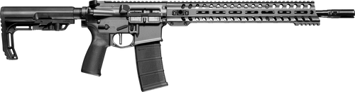 Patriot Ordnance Factory 01649 Minuteman Direct Impingement *CA Compliant 5.56x45mm NATO 16.50" 10+1 Tungsten Rec/14.5" M-Lok Handguard Black Nitride Barrel Black Polymer 6 Position MFT Stock & Grip