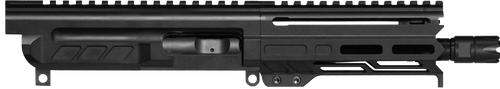 CMMG 94B6829AB Dissent  9mm Luger 6.50", Left Side Charging Handle, Armor Black, OEM Zeroed Linear Comp, 4.60" M-LOK Handguard for AR-Platform, Picatinny End Plate