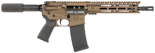 Diamondback DB1915K071 DB15  5.56x45mm NATO 30+1 10" Black Nitride Threaded Barrel, M-LOK Handguard, Midnight Bronze Aluminum Picatinny Rail Receiver, Black Buffer Tube, Black Magpul Grip, Right Hand