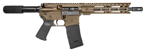 Diamondback DB1915B061 DB15  300 Blackout 28+1 10", FDE, Carbon Lower, 9" M-LOK Handguard, Black Padded Buffer Tube/Magpul Grip