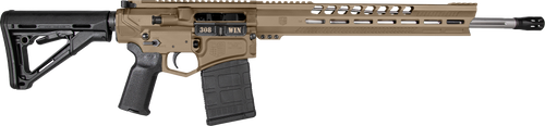 Diamondback DB1032C061 DB10  308 Win 18" 20+1 Flat Dark Earth Adjustable Magpul CTR Stock Black Magpul MOE K2 Grip with Black Gold Lower 15" M-Lok