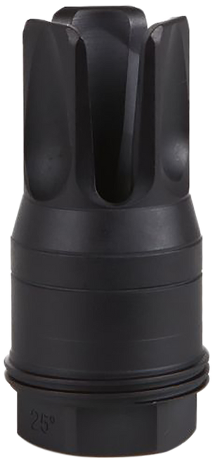 Sig Sauer SL55612X2825DEGF Clutch-Lok QD Flash Hider Black Stainless Steel with 1/2"x28 tpi 2.10" OAL for 5.56mm Sig Taper Lok Barrels