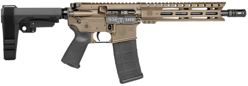 Diamondback DB1916K061 DB15  5.56 NATO 30+1 10" Flat Dark Earth Cerakote Heavy Barrel 9" M-LOK Handguard 7075-T6 Aluminum SBA3 Brace Magpul MOE Grip