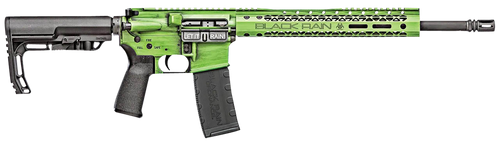 Black Rain Ordnance BROFUSIONZGB Spec15 Fusion 5.56x45mm NATO 30+1 16", Zombie Green Battleworn, 12" M-LOK, MFT EPG16 Grip/Minimalist Stock
