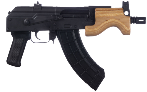 Century Arms HG2797N Draco Micro 7.62x39mm 30+1 6.25" Black Threaded Barrel, Black Steel Receiver, Black Polymer Grip, Right Hand, Includes Magazine