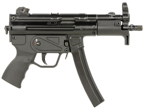 Century Arms HG6035ALN AP5 P CORE 9mm Luger 30+1 5.75" Threaded Barrel, Black, Stamped Metal Rec, Fixed Front/Drum Rear Sights, Includes Sling (1 Mag)