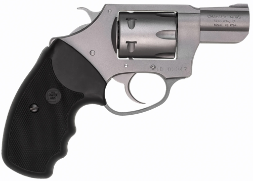 Charter Arms 72324 Pathfinder  Small 22 WMR, 8 Shot 2" Stainless Steel Barrel  & Cylinder, Anodized Aluminum Frame w/Black Finger Grooved Rubber Grip, Exposed Hammer