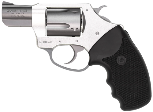 Charter Arms 93820 Undercover Lite Southpaw Compact 38 Special, 5 Shot 2" Stainless Steel Barrel & Cylinder, Anodized Aluminum Frame w/Black Finger Grooved Rubber Grip, Exposed Hammer, Left Hand