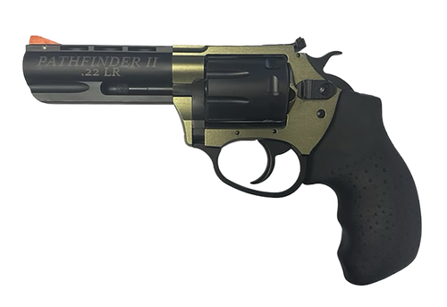 Charter Arms 52236 Pathfinder II Small Frame 22 LR 8 Shot 3.50" Black Passivate Steel Barrel & Cylinder, OD Green Aluminum Frame, Black Rubber Grip, Exposed Hammer