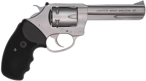 Charter Arms 72342 Pathfinder Target 22 Mag, 8rd 4.20" Matte Stainless Steel Barrel & Cylinder, Anodized Aluminum Frame w/Black Finger Grooved Rubber Grip, Exposed Hammer