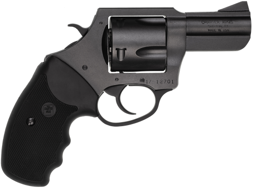 Charter Arms 64520 Pitbull  45 ACP, 5 Shot 2.50" Black Nitride Steel Barrel, Cylinder & Frame w/Black Finger Grooved Rubber Grip