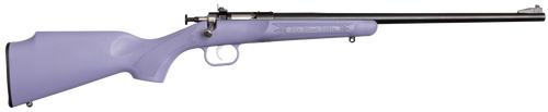 Crickett KSA2306 Youth  22 LR 1rd 16.12" Blued Barrel & Receiver, Fixed Front/Adjustable Rear Peep Sights, Purple Synthetic Stock w/11.5" LOP, Rebounding Firing Pin Safety