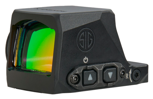 Sig Sauer Electro-Optics SORX1470 Romeo-X Enclosed Compact Black 1x24mm Illuminated Green Circle w/Dot Reticle RX Footprint Mount