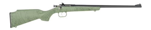 Crickett KSA2342 My First Rifle Gen2 22 LR 1rd 16.13" Blued Single Shot Barrel, Drilled & Tapped Receiver, Green w/Black Webbing Fixed Synthetic Stock
