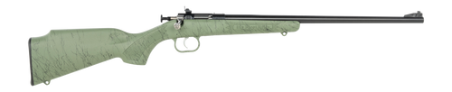 Crickett KSA2342 My First Rifle Gen2 22 LR 1rd 16.13" Blued Single Shot Barrel, Drilled & Tapped Receiver, Green w/Black Webbing Fixed Synthetic Stock