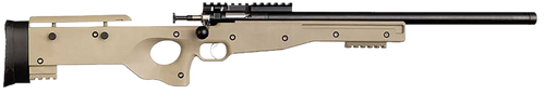 Crickett KSA2150 Precision  Full Size 22 LR Single Shot 16.10" Blued Threaded Bull Barrel, Blued Crickettinny Rail Steel Receiver, Flat Dark Earth Synthetic Adj LOP Stock