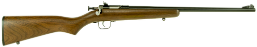 Crickett KSA2238 Youth  22 LR 1rd 16.12" Blued Barrel & Receiver, Fixed Front/Adjustable Rear Peep Sights, Walnut Stock w/11.5" LOP, Rebounding Firing Pin Safety