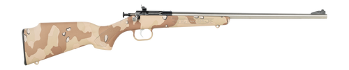 Crickett KSA2179 My First Rifle Gen2 22 LR 1rd 16.13" Stainless Single Shot Barrel, Drilled & Tapped Receiver, Hydrodipped Desert Storm Camo, Fixed Synthetic Stock