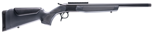 CVA CR4439 Scout  35 Whelen 1rd 22" Blued Threaded Barrel, Blued Picatinny Rail Receiver, Stealth Gray Fixed Synthetic Stock