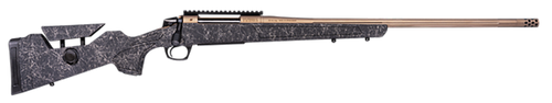 CVA CR3967F Cascade Long Range Hunter Full Size 300 PRC 26" Smoked Bronze Cerakote Steel Threaded Barrel, Black w/Smoked Bronze Web Synthetic Stock